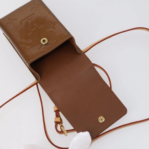 LOUIS VUITTON Monogram Vernis Green Cigarette Case Bronze M91156 Auth bs29785 - Picture 10 of 14